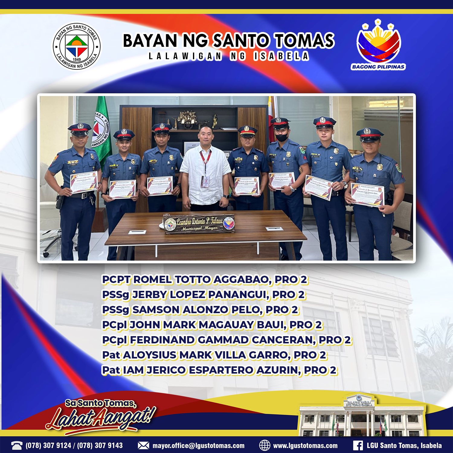 HONORING THE BRAVE PNP PERSONNEL FOR A SUCCESSFUL HOT PURSUIT OPERATION