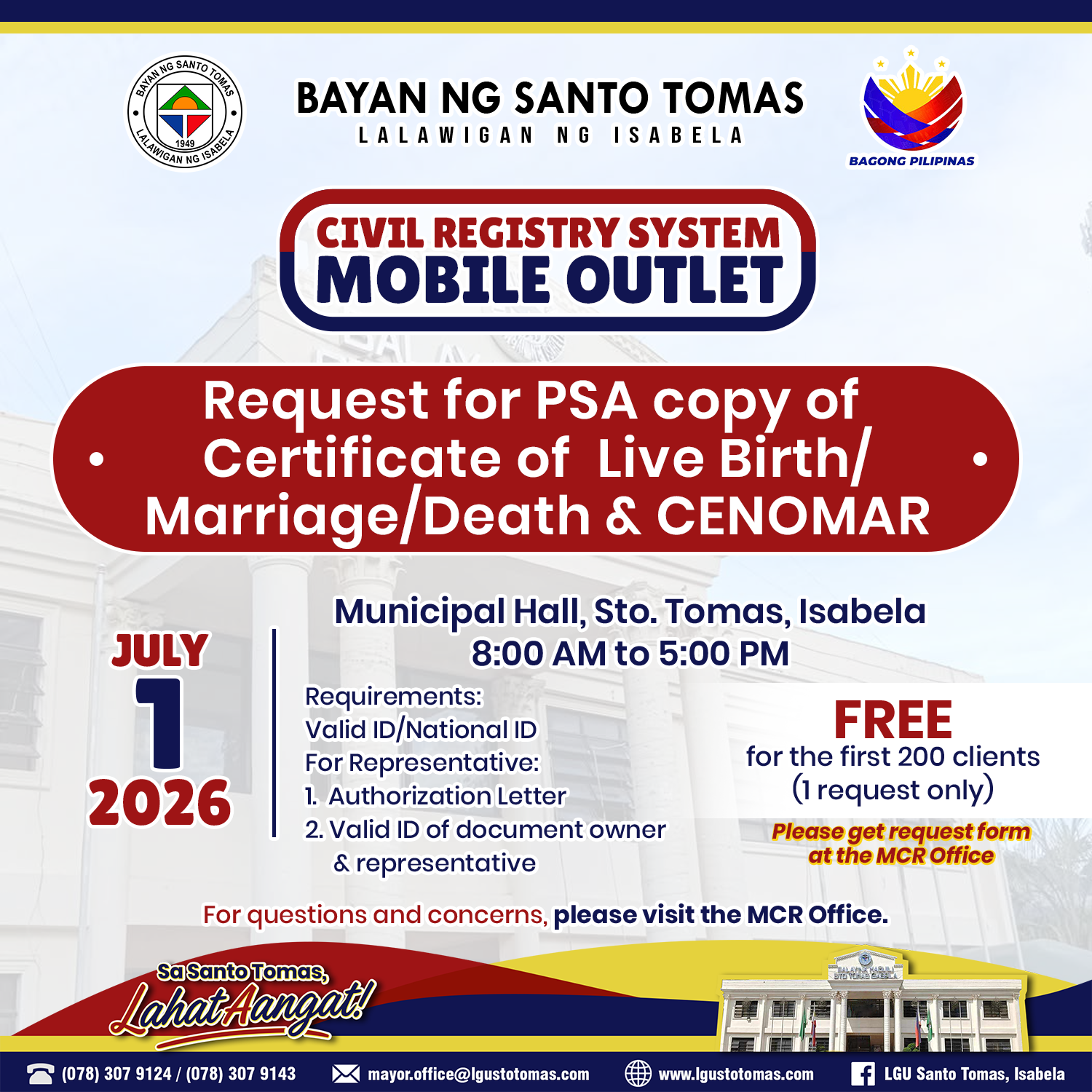 CIVIL REGISTRY SYSTEM MOBILE OUTLET